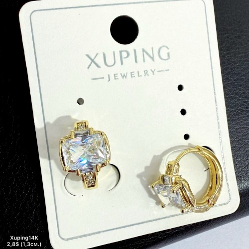 Сережки Xuping14К 10927 (1.3см)